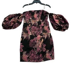 Lulu’s Floral Off-The-Shoulder Bodycon Dress